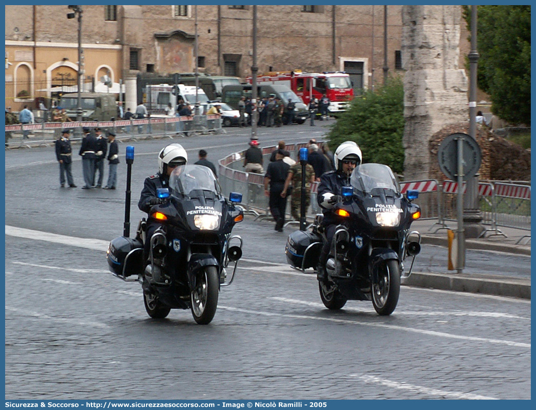 -
Polizia Penitenziaria
Nucleo Traduzioni e Piantonamenti
BMW R850RT I serie

Parole chiave: PolPen;Pol.Pen.;AdiC;A.diC.;Agenti di Custodia;Polizia Penitenziaria;Nucleo;Traduzioni;Piantonamenti;BMW;R850RT