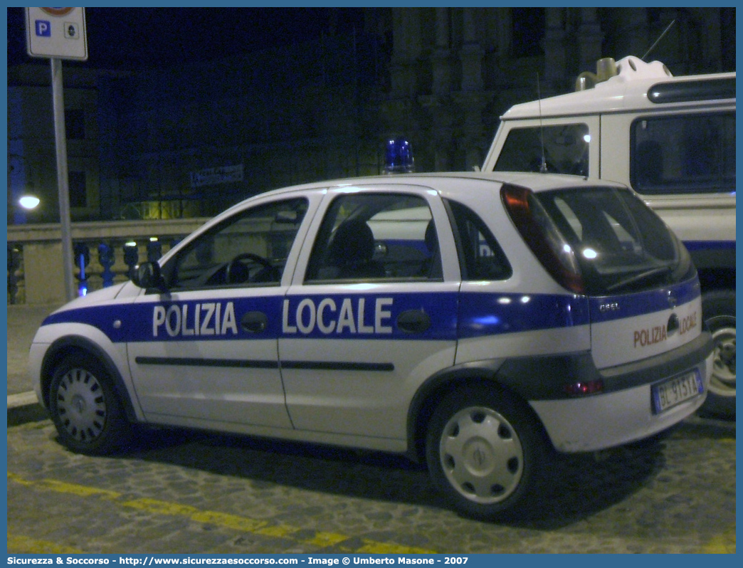 -
Polizia Locale
Comune di Tarquinia
Opel Corsa III serie
Parole chiave: Polizia;Municipale;Locale;Tarquinia;Opel;Corsa