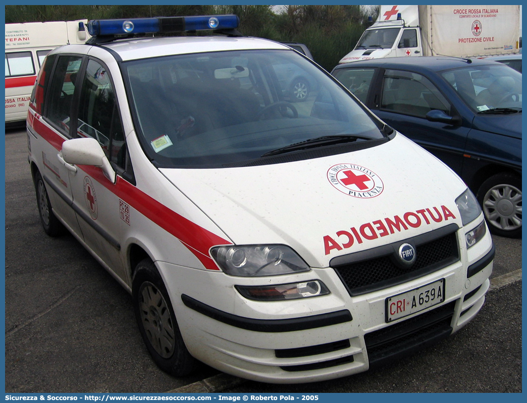 CRI A639A
Croce Rossa Italiana
Piacenza
Fiat Ulysse III serie
Allestitore Aricar S.p.A.
Parole chiave: CRI;C.R.I.;Croce Rossa Italiana;Automedica;Auto medica;Automedicalizzata;Auto medicalizzata;Fiat;Ulysse;Piacenza;A639A;Aricar