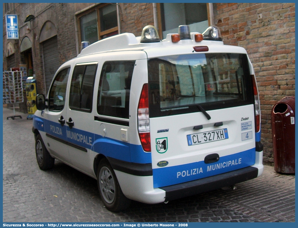 -
Polizia Municipale
Comune di Urbino
Fiat Doblò I serie
Allestitore Elevox S.r.l.
Parole chiave: Polizia;Locale;Municipale;Urbino;Fiat;Doblò;Doblo;Elevox