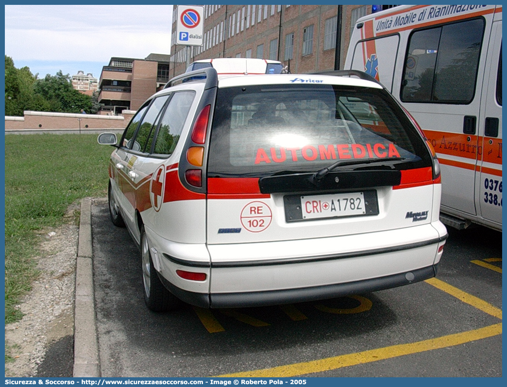 CRI A1782
Croce Rossa Italiana
Correggio
Fiat Marea Weekend
Allestitore Aricar S.p.A.
Parole chiave: CRI;C.R.I.;Croce Rossa Italiana;Automedica;Auto medica;Automedicalizzata;Auto medicalizzata;Fiat;Marea;Weekend;Correggio;A1782;Aricar