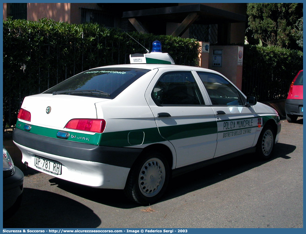 -
Polizia Municipale
Corpo Intercomunale Distretto Biellese Centrale
Alfa Romeo 146
Parole chiave: Polizia;Locale;Municipale;Biellese Centrale;Alfa Romeo;146