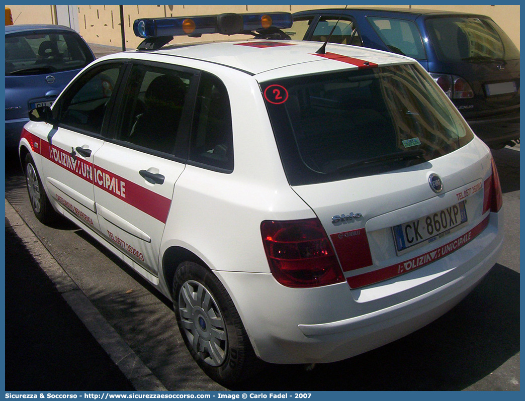 -
Polizia Municipale
Comune di Castelnuovo Berardenga
Fiat Stilo
Parole chiave: Polizia;Locale;Municipale;Castelnuovo Berardenga;Fiat;Stilo