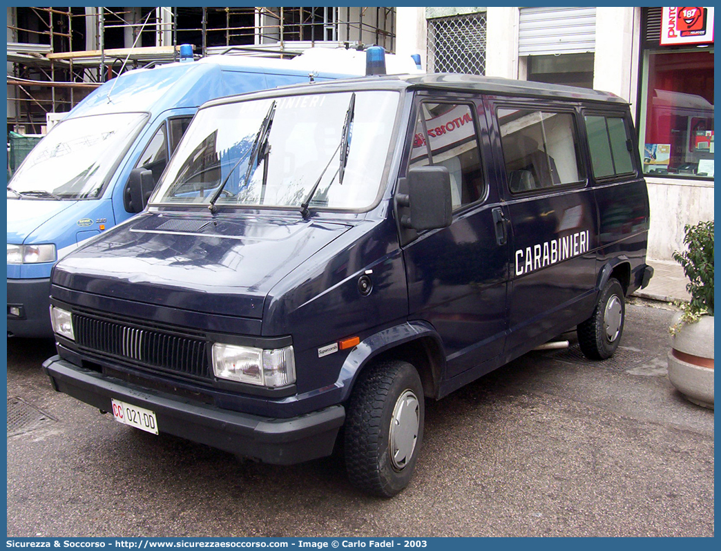 CC 021DD
Arma dei Carabinieri
Centro e Nuclei Cinofili
Fiat Ducato I serie restyling
Parole chiave: CC021DD;Arma dei Carabinieri;Centro e Nuclei Cinofili;Fiat Ducato I serie restyling