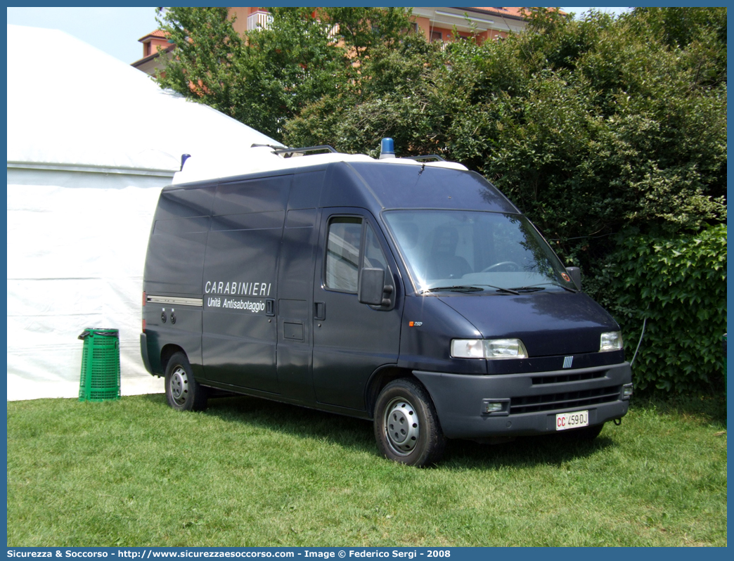 CC 459DJ
Arma dei Carabinieri
Artificieri Antisabotaggio
Fiat Ducato II serie
Parole chiave: CC459DJ;Arma dei Carabinieri;Artificieri Antisabotaggio;Fiat Ducato II serie