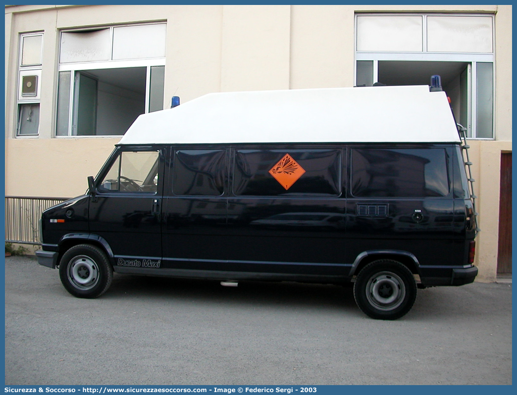 CC 476CM
Arma dei Carabinieri
Artificieri Antisabotaggio
Fiat Ducato I serie
Parole chiave: CC;C.C.;Arma;Carabinieri;Arma dei Carabinieri;Artificieri;Antisabotaggio;Fiat;Ducato;476CM