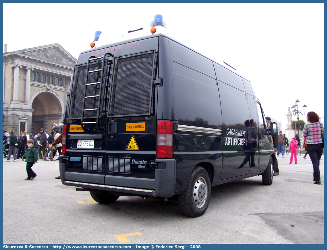 CC 476DJ
Arma dei Carabinieri
Artificieri Antisabotaggio
Fiat Ducato II serie
Parole chiave: CC476DJ;Arma dei Carabinieri;Artificieri Antisabotaggio;Fiat Ducato II serie