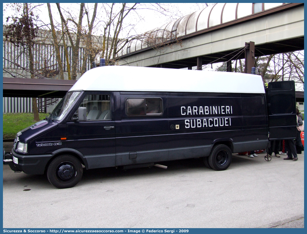 CC 934CQ
Arma dei Carabinieri
Centro e Nuclei Subacquei
Iveco Daily 49-10 II serie
Parole chiave: CC934CQ;Arma dei Carabinieri;Centro e Nuclei Subacquei;Iveco Daily 49-10 II serie