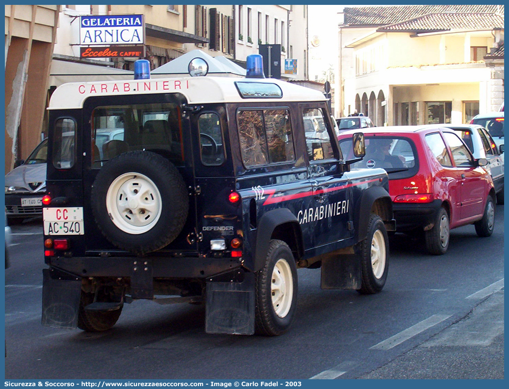 CC AC540
Arma dei Carabinieri
Land Rover Defender 90
Parole chiave: CCAC540;Arma dei Carabinieri;Land Rover Defender 90