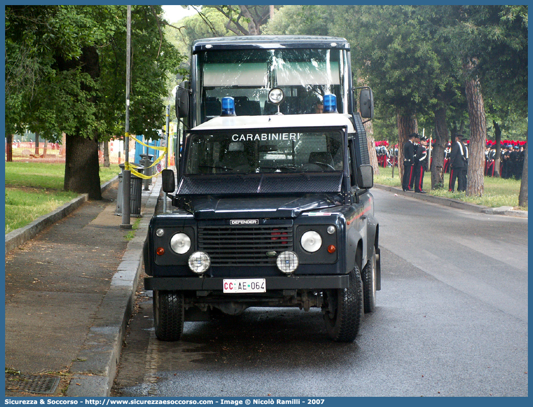 CC AE064
Arma dei Carabinieri
Battaglioni Mobili
Land Rover Defender 90
Parole chiave: CC;C.C.;Arma;dei;Carabinieri;Battaglioni;Mobili;Battaglione;Mobile;Land;Rover;Defender;90