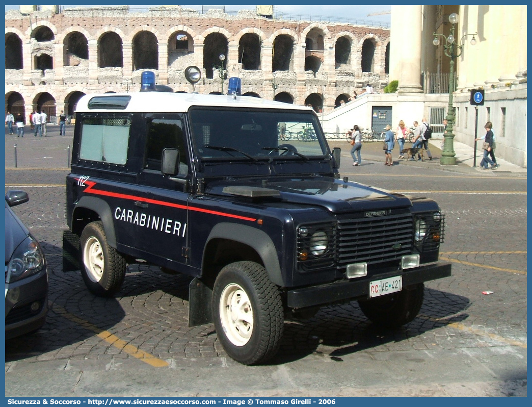 CC AE421
Arma dei Carabinieri
Centro e Nuclei Cinofili
Land Rover Defender 90
Parole chiave: CCAE421;Arma dei Carabinieri;Centro e Nuclei Cinofili;Land Rover Defender 90