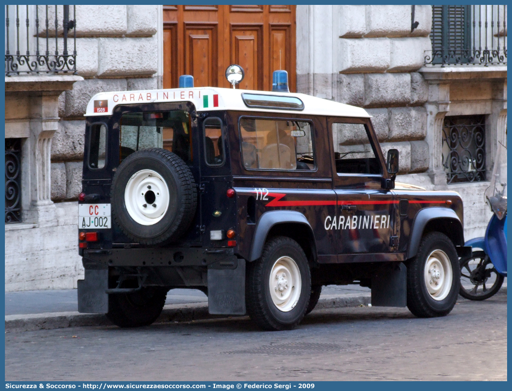 CC AJ002
Arma dei Carabinieri
Battaglioni Mobili
Land Rover Defender 90
Parole chiave: CC;C.C.;Arma;dei;Carabinieri;Battaglioni;Mobili;Battaglione;Mobile;Land;Rover;Defender;90