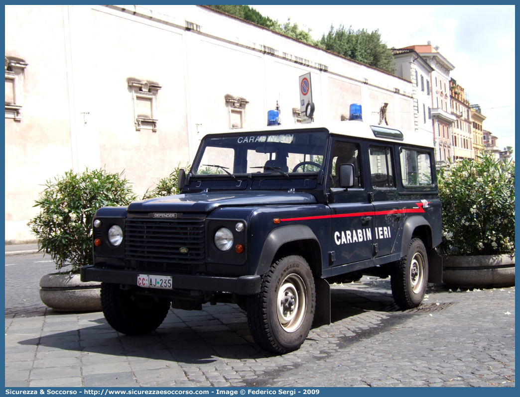 CC AJ235
Arma dei Carabinieri
Land Rover Defender 110
Parole chiave: CCAJ235;Arma dei Carabinieri;Land Rover Defender 110