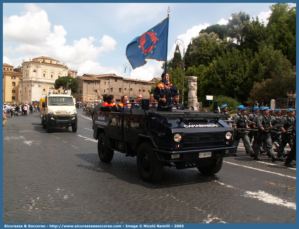 CC AN331
Arma dei Carabinieri
Battaglioni Mobili
Iveco VM90T
Parole chiave: CC;C.C.;Arma;Carabinieri;Battaglioni;Mobili;Battaglione;Iveco;VM90T