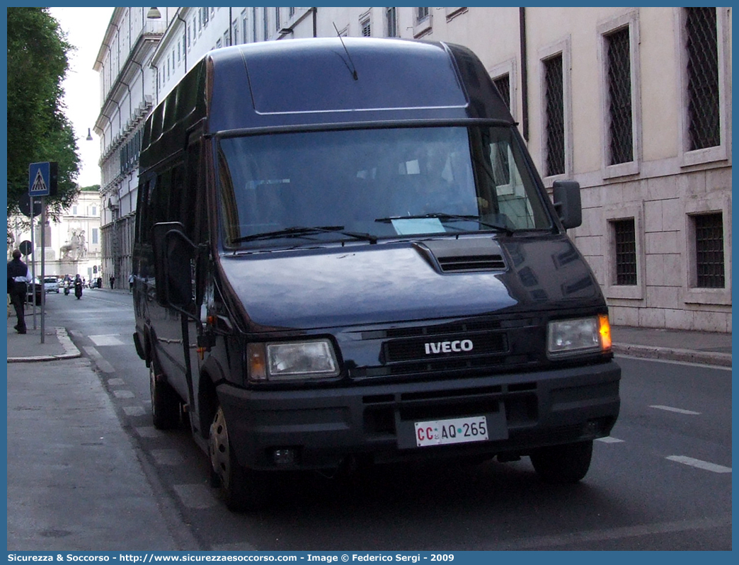 CC AQ265
Arma dei Carabinieri
Reggimento Corazzieri
Iveco Daily 45-12 II serie
Parole chiave: CCAQ265;Arma dei Carabinieri;Reggimento Corazzieri;Iveco Daily 45-12 II serie