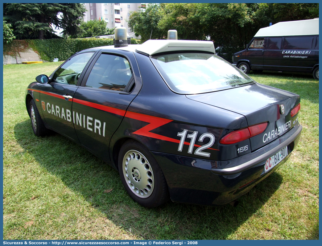 CC BA901
Arma dei Carabinieri
Alfa Romeo 156 I serie
con sistema "Falco"
Parole chiave: CC;C.C.;Arma;dei;Carabinieri;Nucleo;Operativo;e;Radiomobile;Radio Mobile;NORM;N.O.R.M.;NRM;N.R.M.;Alfa;Romeo;156