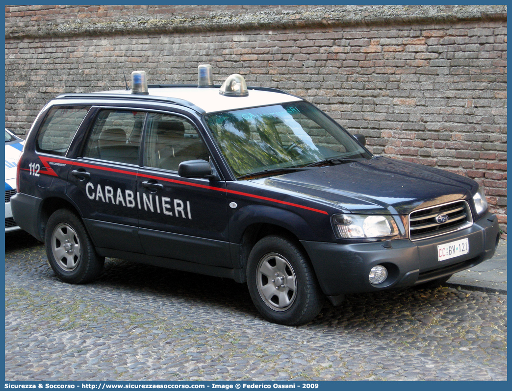 CC BV121
Arma dei Carabinieri
Subaru Forester III serie
Parole chiave: CC;C.C.;Arma;Carabinieri;Subaru;Forester