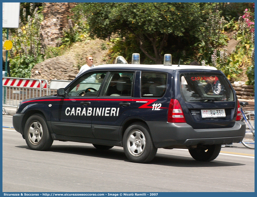 CC BW330
Arma dei Carabinieri
Subaru Forester III serie
Parole chiave: CC;C.C.;Arma;Carabinieri;Subaru;Forester