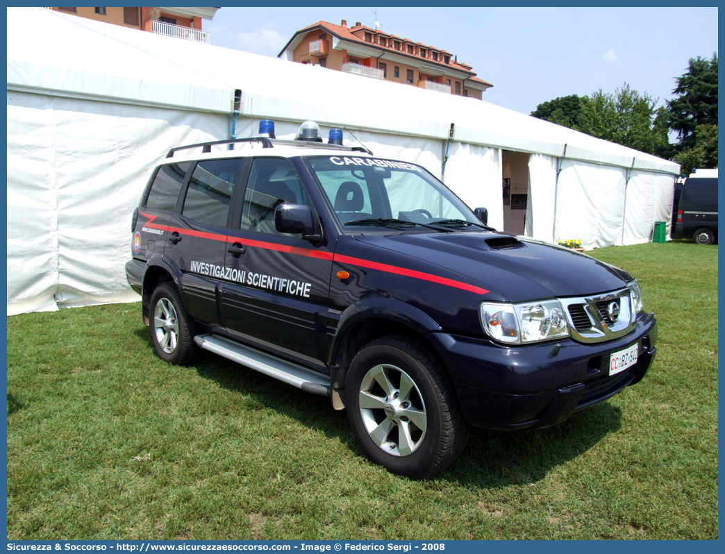 CC BZ542
Arma dei Carabinieri
Raggruppamento Carabinieri
Investigazioni Scientifiche
Nissan Terrano III serie
Allestitore Bollanti S.r.l.
Parole chiave: CCBZ542;Arma dei Carabinieri;Raggruppamento Carabinieri Investigazioni Scientifiche;RACIS;RIS;Nissan Terrano III serie