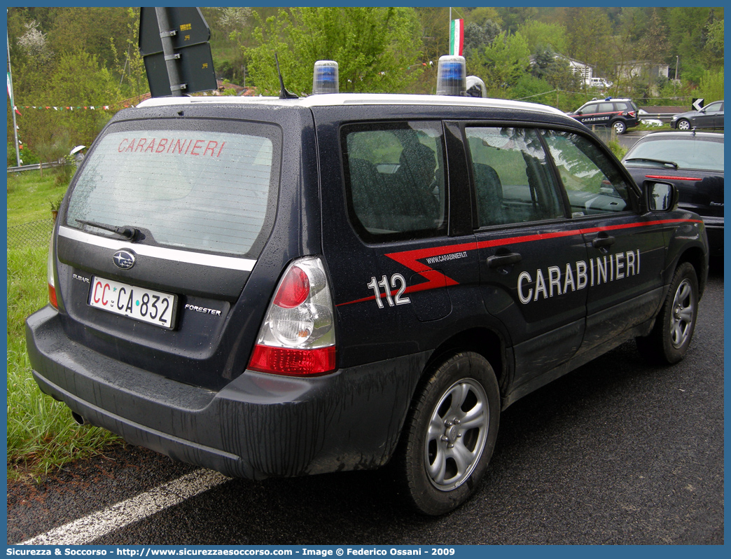 CC CA832
Arma dei Carabinieri
Subaru Forester IV serie
Parole chiave: CC;C.C.;Arma;Carabinieri;Subaru;Forester