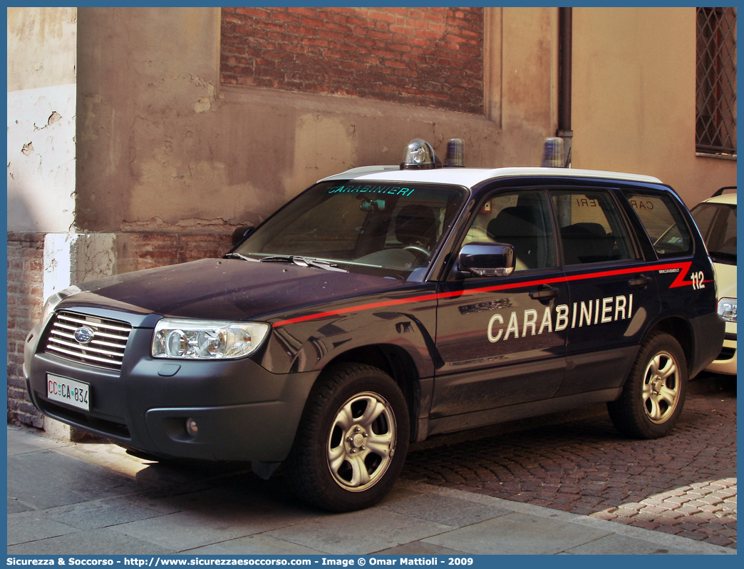 CC CA834
Arma dei Carabinieri
Subaru Forester IV serie
Parole chiave: CC;C.C.;Arma;Carabinieri;Subaru;Forester