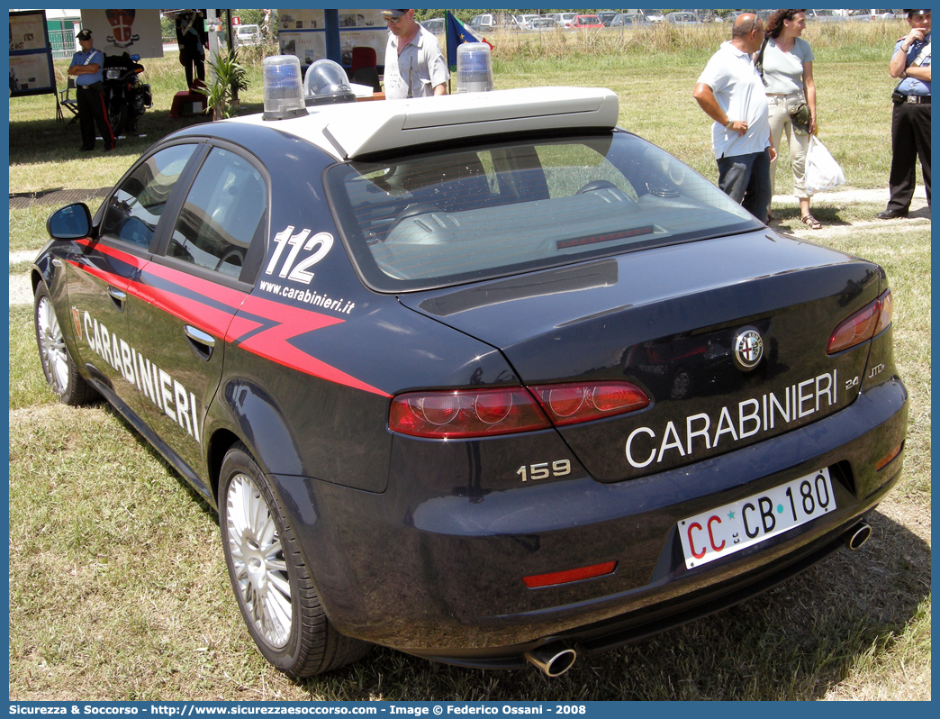 CC CB180
Arma dei Carabinieri
Alfa Romeo 159
Parole chiave: CC;C.C.;Arma;dei;Carabinieri;Alfa;Romeo;159;Radiomobile;CB180