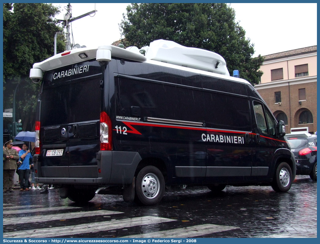 CC CB293
Arma dei Carabinieri
Fiat Ducato III serie
Centrale Operativa Mobile
Parole chiave: CCCB293;Arma dei Carabinieri;Fiat Ducato X250;Centrale Operativa Mobile