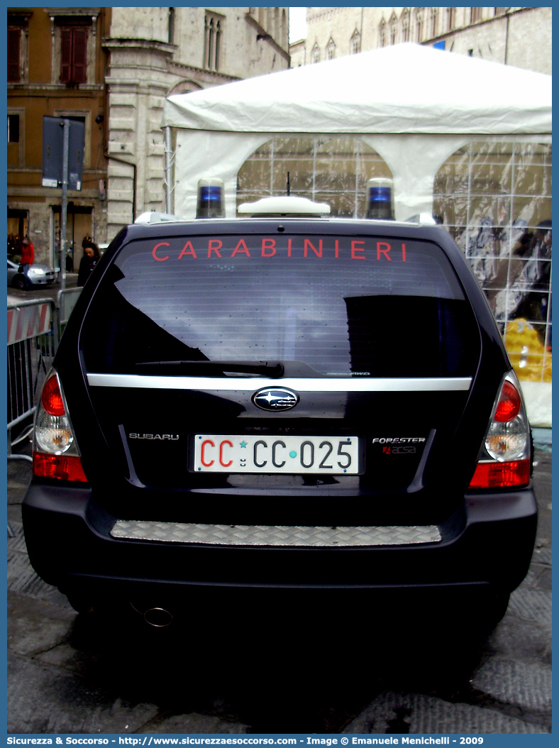 CC CC025
Arma dei Carabinieri
Centro e Nuclei Cinofili
Subaru Forester IV serie
Parole chiave: CC025;Arma;Carabinieri;Cinofili;Subaru;Forester;CC;C.C.