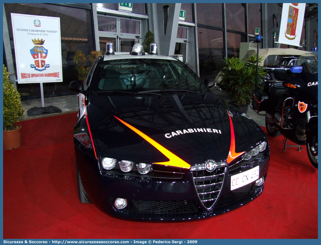 CC CN492
Arma dei Carabinieri
Alfa Romeo 159
Parole chiave: CC;C.C.;Arma;dei;Carabinieri;Alfa;Romeo;159;Radiomobile;CN492