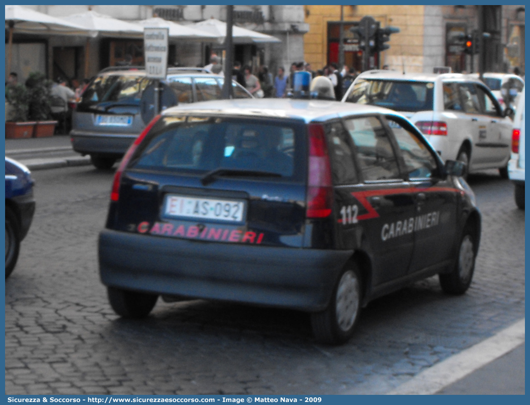 EI AS092
Arma dei Carabinieri
Reparto Carabinieri presso l'Esercito Italiano
Fiat Punto I serie
Parole chiave: EI;E.I.;Arma;dei;Carabinieri;Reparto;Esercito;Italiano;Polizia;Militare;Fiat;Punto;AS092