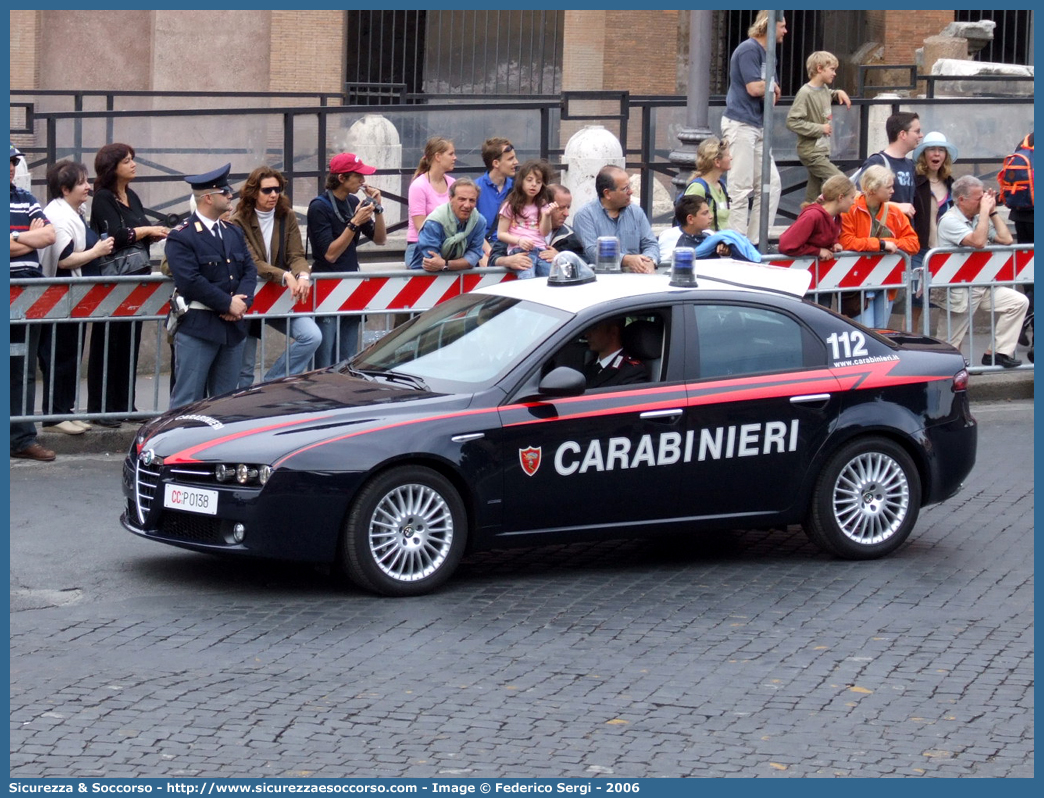 CC P0138
Arma dei Carabinieri
Alfa Romeo 159
Parole chiave: CC;C.C.;Arma;dei;Carabinieri;Alfa;Romeo;159;Radiomobile;P0138