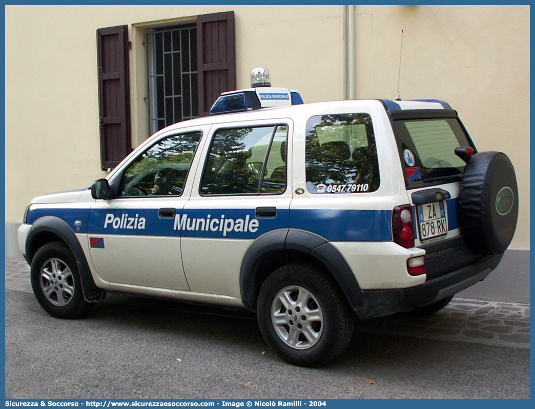 -
Polizia Municipale
Comune di Cesenatico
Land Rover Freelander
I serie restyling
Parole chiave: Polizia;Locale;Municipale;Cesenatico;Land Rover;Freelander