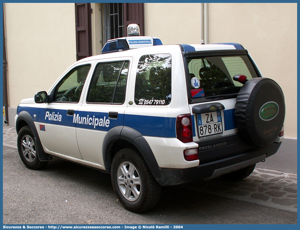 -
Polizia Municipale
Comune di Cesenatico
Land Rover Freelander
I serie restyling
Parole chiave: Polizia;Locale;Municipale;Cesenatico;Land Rover;Freelander