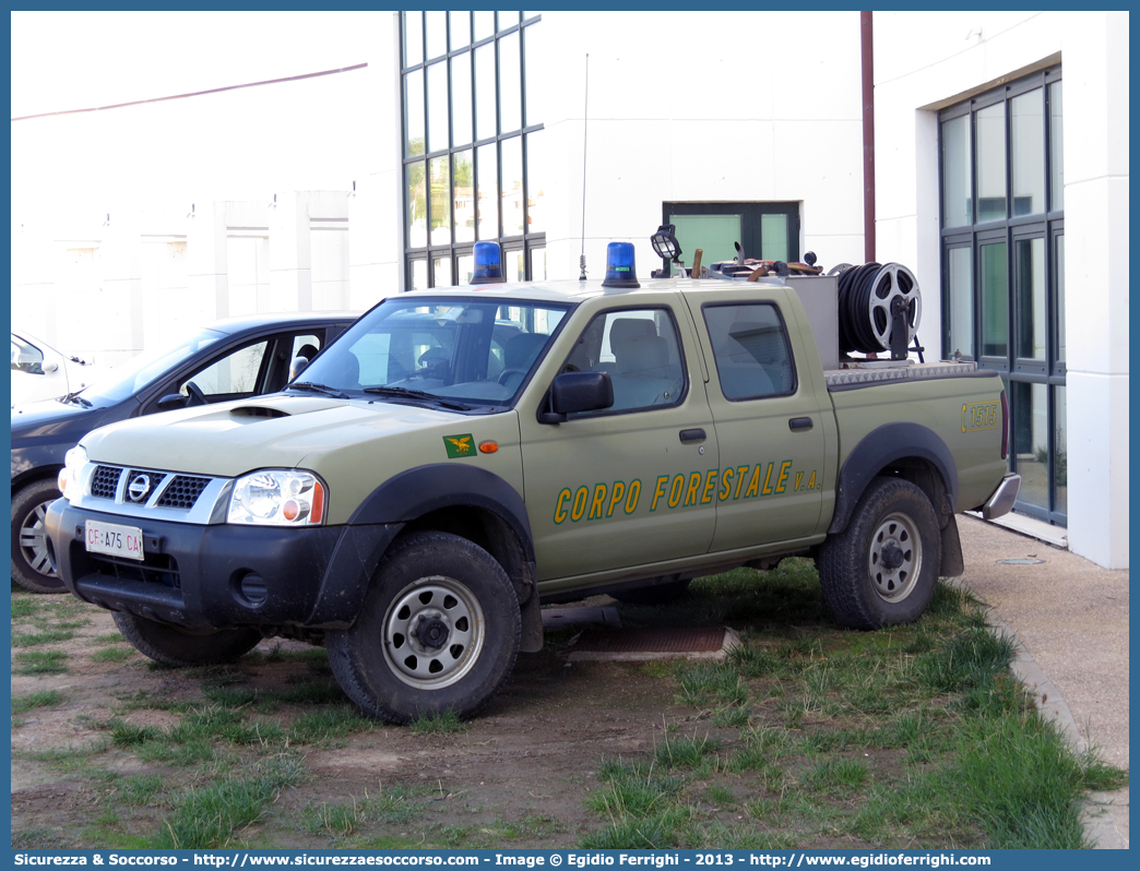 CFva A75 CA
Corpo Forestale
e di Vigilanza Ambientale
Regione Sardegna
Nissan Navara I serie restyling
Allestitore Amatori S.r.l.
Parole chiave: Corpo;Forestale;Vigilanza;Ambientale;Sardegna;CFVA;C.F.V.A.;Nissan;Navara