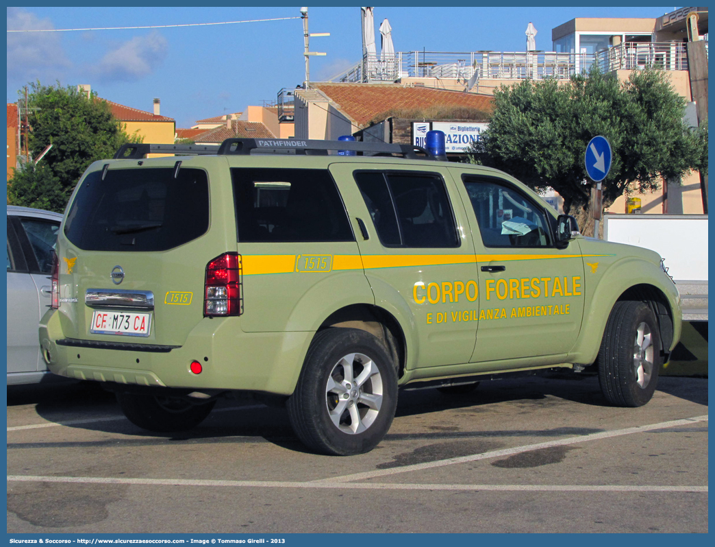 CFva M73 CA
Corpo Forestale
e di Vigilanza Ambientale
Regione Sardegna
Nissan Pathfinder III serie
Allestitore MAVE s.r.l.
Parole chiave: Corpo;Forestale;Vigilanza;Ambientale;Sardegna;CFVA;C.F.V.A.;Nissan;Pathfinder;Mave