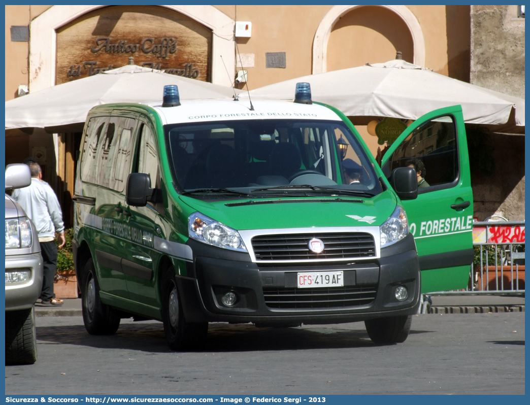 CFS 419AF
Corpo Forestale dello Stato
Fiat Scudo IV serie
Parole chiave: Corpo;Forestale;Stato;Corpo Forestale dello Stato;CFS;C.F.S.;Fiat;Scudo;419AF