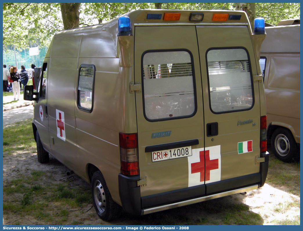 CRI 14008
Croce Rossa Italiana
Corpo Militare
Fiat Ducato II serie
Parole chiave: CRI14008;Croce Rossa Italiana;Corpo Militare;Fiat Ducato II serie