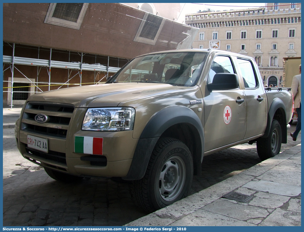 CRI 742AA
Croce Rossa Italiana
Corpo Militare
Ford Ranger II serie
Parole chiave: CRI;CRIM;C.R.I.;C.R.I.M.;Croce;Rossa;Italiana;Corpo;Militare;Ford;Ranger