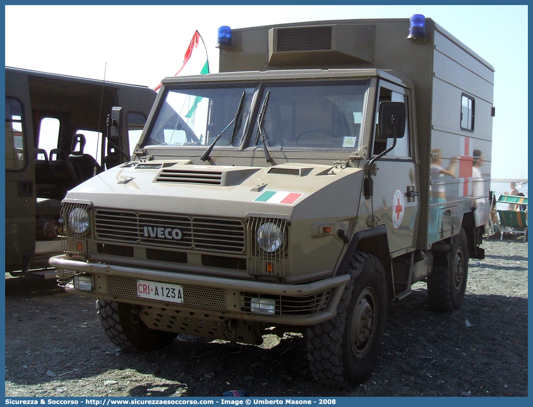 CRI A123A
Croce Rossa Italiana
Corpo Militare
Iveco VM 90
Allestitore Mussa & Graziano S.r.l.
Parole chiave: CRIM;C.R.I.M.;Croce;Rossa;Italiana;Corpo;Militare;Iveco;VM90;VM;90;Mussa;Graziano