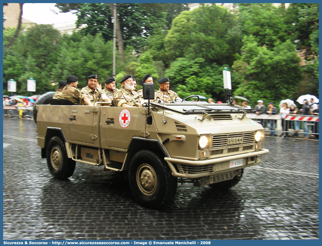 CRI A556B
Croce Rossa Italiana
Corpo Militare
Iveco VM90 Torpedo
Parole chiave: CRIM;C.R.I.M.;Croce;Rossa;Italiana;Corpo;Militare;Iveco;VM90;VM90T;Torpedo