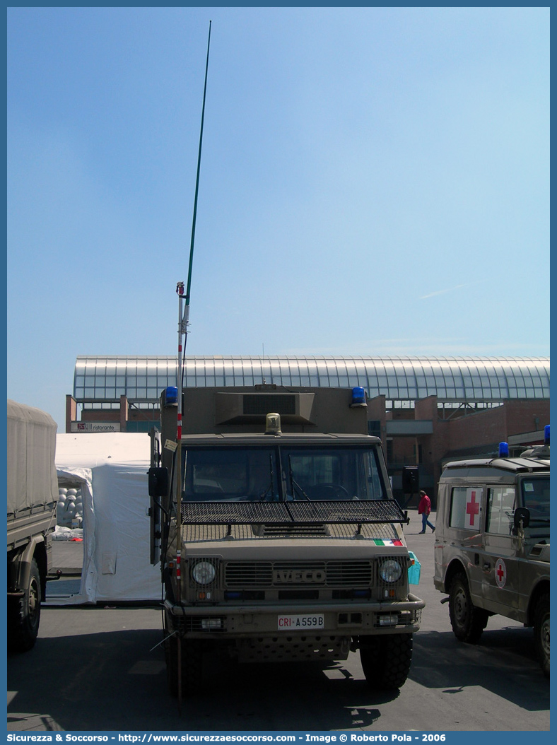 CRI A559B
Croce Rossa Italiana
Corpo Militare
Iveco VM 90
Allestitore Mussa & Graziano S.r.l.
Parole chiave: CRIM;C.R.I.M.;Croce;Rossa;Italiana;Corpo;Militare;Iveco;VM90;VM;90;Mussa;Graziano