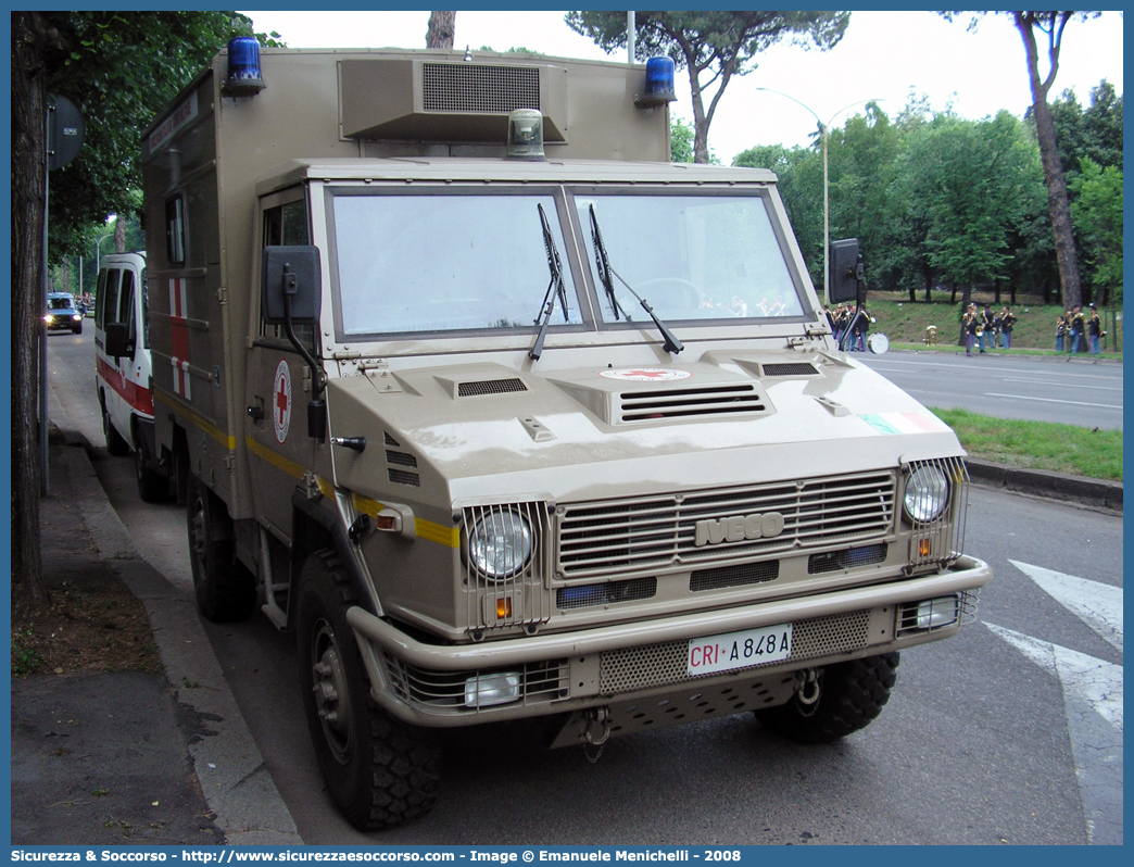 CRI A848A
Croce Rossa Italiana
Corpo Militare
Iveco VM 90
Allestitore Mussa & Graziano S.r.l.
Parole chiave: CRIM;C.R.I.M.;Croce;Rossa;Italiana;Corpo;Militare;Iveco;VM90;VM;90;Mussa;Graziano