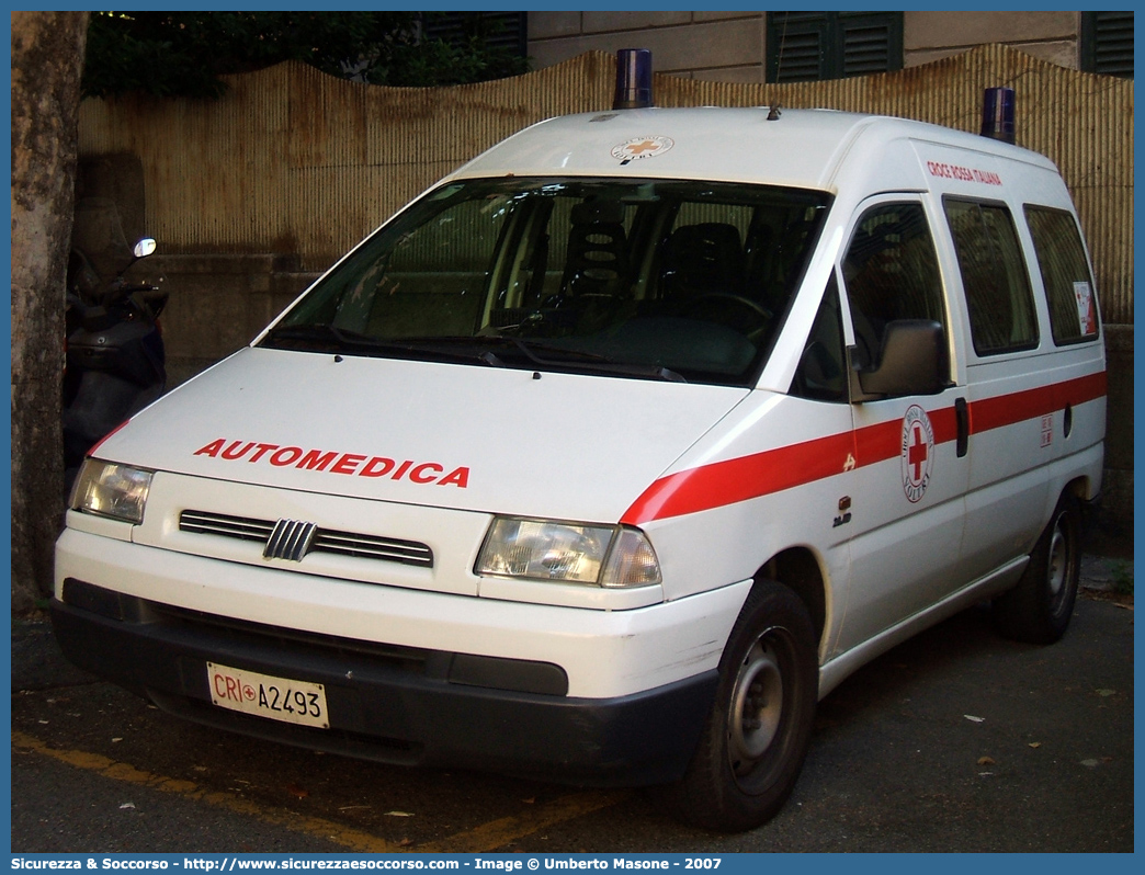 CRI A2493
Croce Rossa Italiana
Voltri
Fiat Scudo I serie
Allestitore Aricar S.p.A.
Parole chiave: CRI;C.R.I.;Croce Rossa Italiana;Automedica;Auto medica;Automedicalizzata;Auto medicalizzata;Fiat;Scudo;Voltri;A2493;Aricar