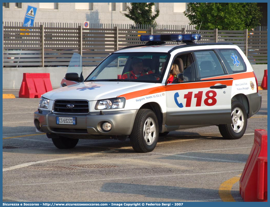 24
SUEM 118 Padova
Azienda ULSS 6 - Euganea
Padova
Subaru Forester III serie
Allestitore Busana Segnaletica
Parole chiave: 118;SUEM;Padova;Subaru Forester;Busana Segnaletica