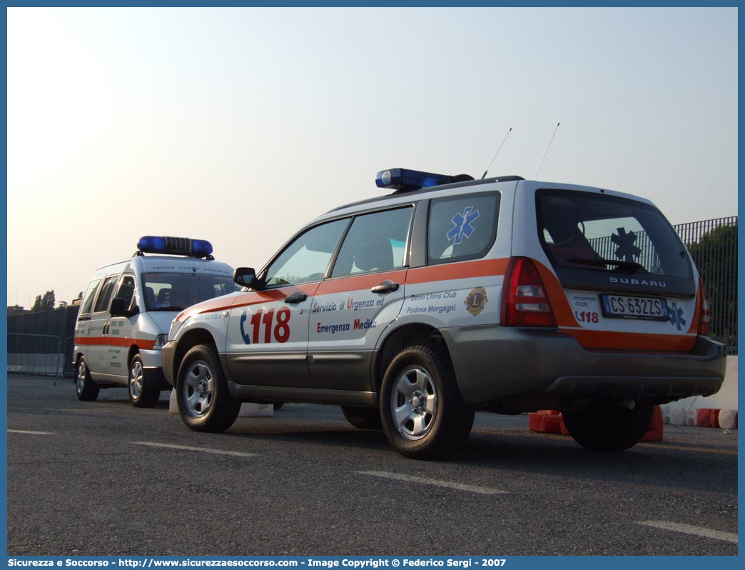 24
SUEM 118 Padova
Azienda ULSS 6 - Euganea
Padova
Subaru Forester III serie
Allestitore Busana Segnaletica
Parole chiave: 118;SUEM;Padova;Subaru Forester;Busana Segnaletica