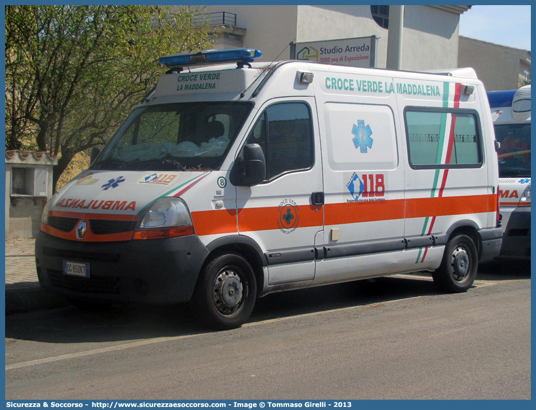 8
Croce Verde La Maddalena
Renault Master III serie
Allestitore MAF S.n.c.
Parole chiave: Croce;Verde;La Maddalena;Renault;Master;MAF