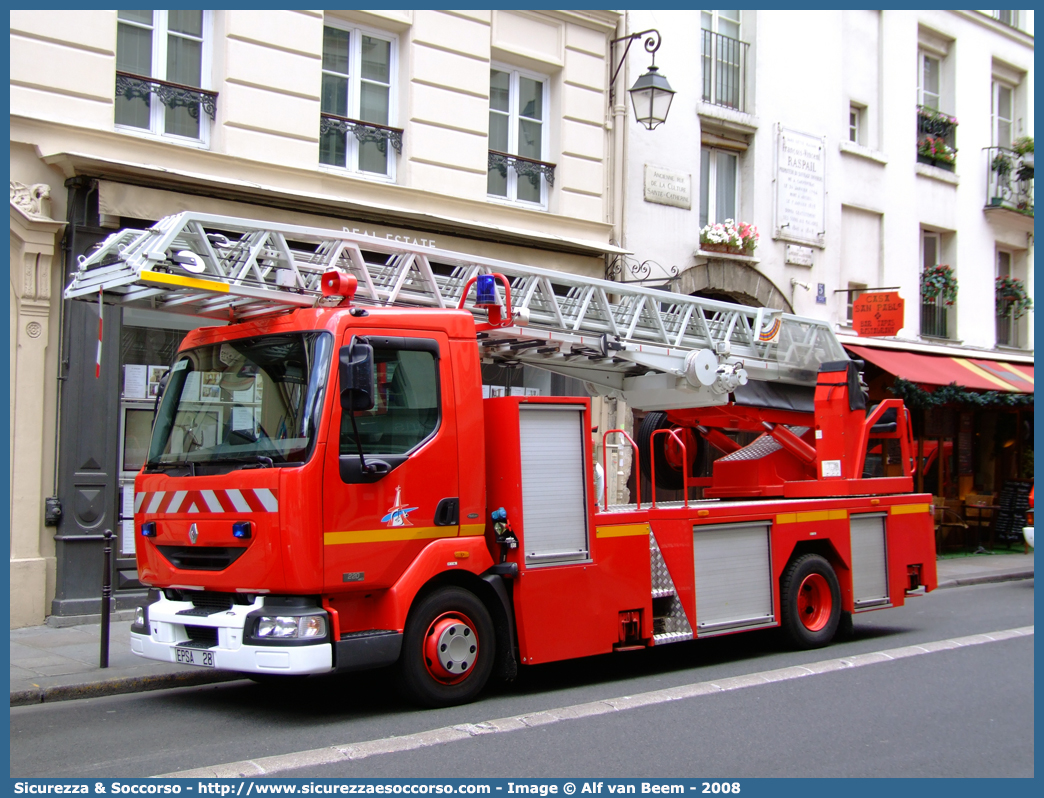 EPSA 28
République Française
Sapeurs Pompiers de Paris
Echelle Pivotante Séquentielle Automatique
Renault Midlum I generation
Parole chiave: République;Française;Sapeurs;Pompiers;Paris;EPSA;Echelle;Pivotante;Séquentielle;Automatique;Renault;Midlum