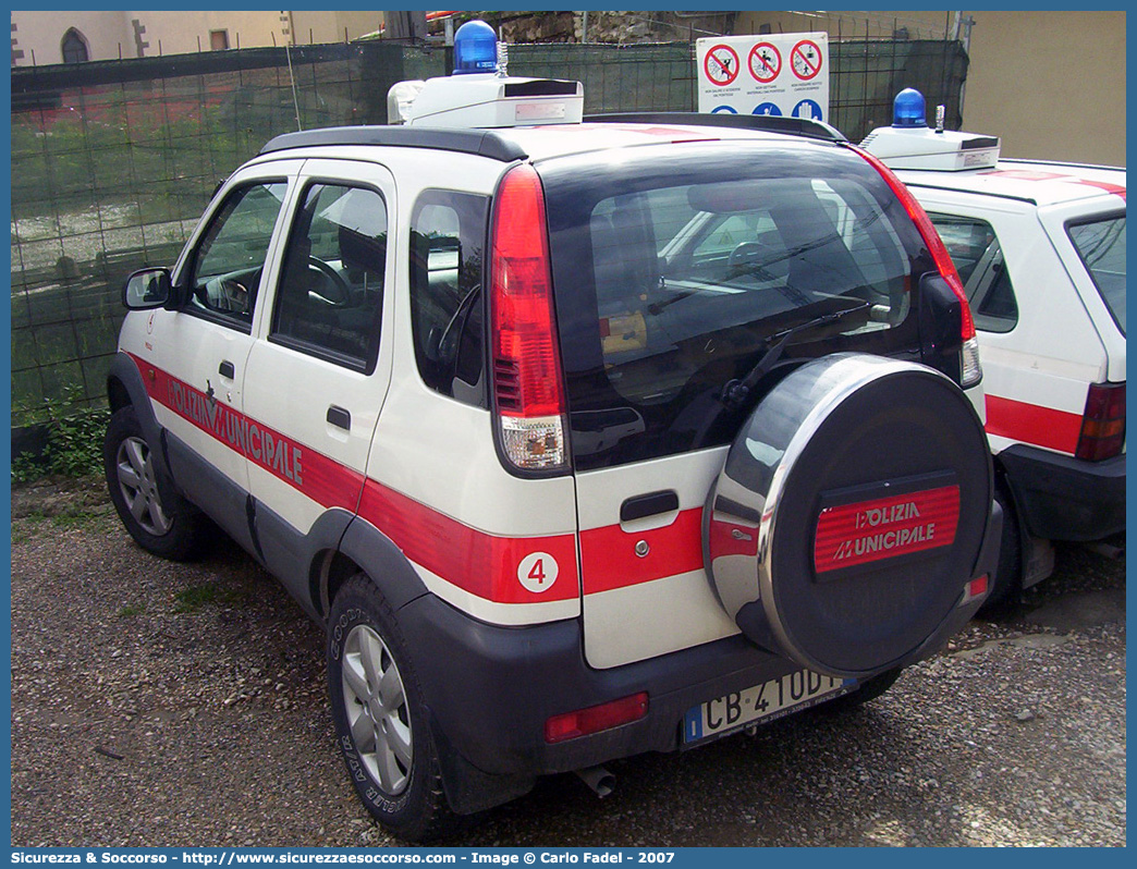 -
Polizia Municipale
Comune di Fiesole
Daihatsu Terios II serie
Parole chiave: Polizia;Locale;Municipale;Fiesole;Daihatsu;Terios