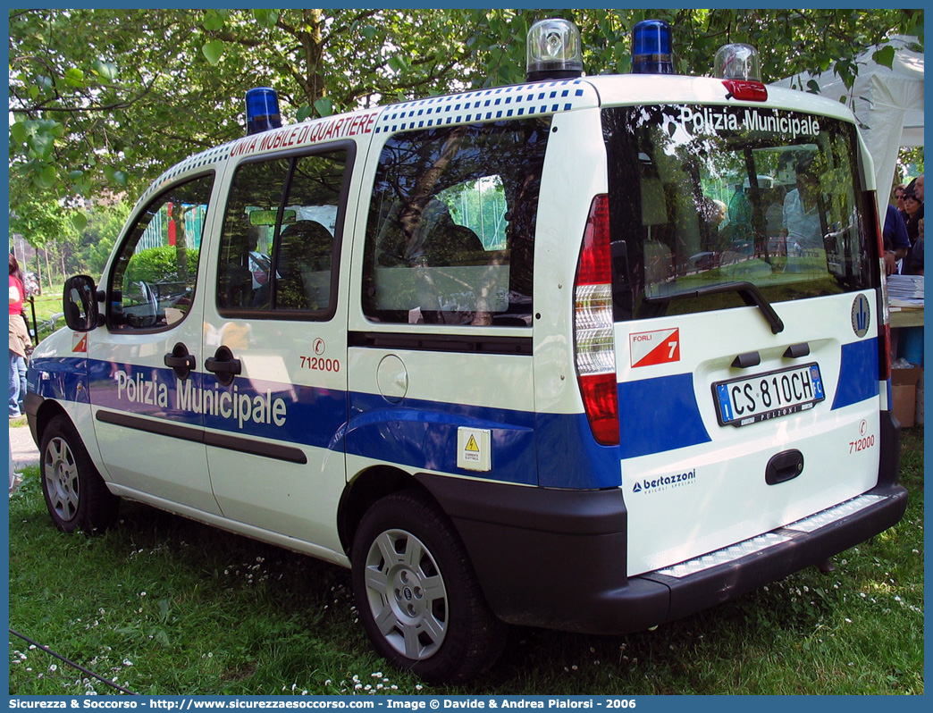 -
Polizia Municipale
Comune di Forlì
Nucleo Vigilanza di Quartiere
Fiat Doblò I serie
Allestitore Bertazzoni S.r.l.
Parole chiave: Polizia;Locale;Municipale;Forlì;Fiat;Doblò;Vigili;Vigilanza;Quartiere;Bertazzoni