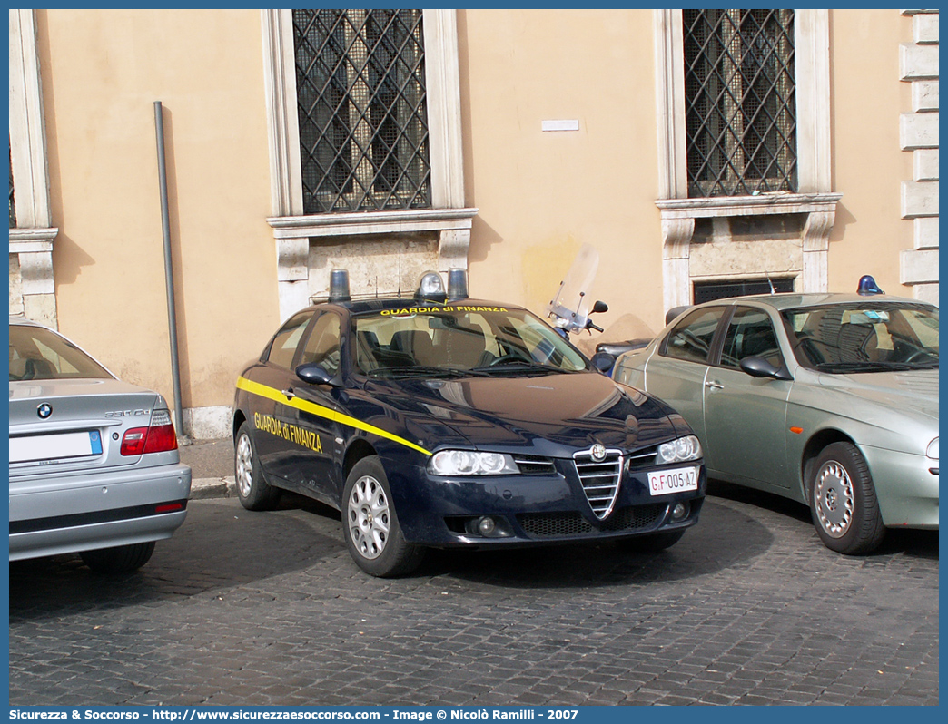 GdiF 005AZ
Guardia di Finanza
Alfa Romeo 156 II serie
Parole chiave: GDF;GdiF;G.D.F.;G.diF.;Guardia;Finanza;Guardia di Finanza;Alfa;Romeo;156